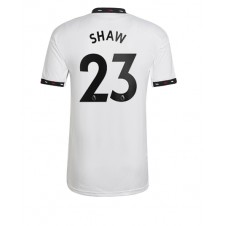 Manchester United Luke Shaw #23 Bortatröja 2022-23 Korta ärmar